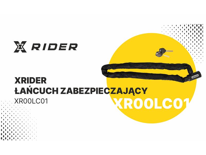 MANTA lanac za zaključavanje bicikla 6x900mm XRIDER s ključem, zaštitna tkanina - 18040076