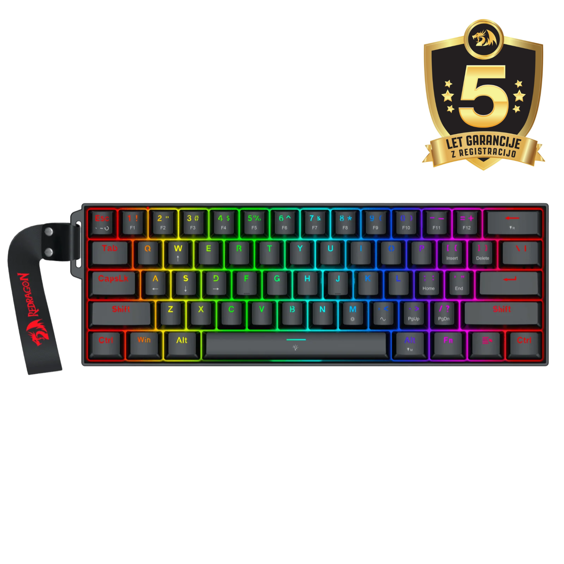 KEYBOARD - REDRAGON FIZZ MAGNETIC PLUS K617RGB-MP WIRED