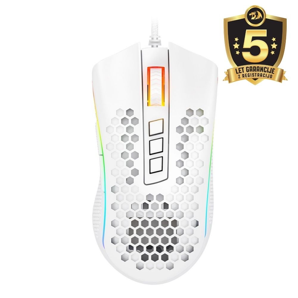 REDRAGON M988W STORM ELITE RGB MOUSE WHITE