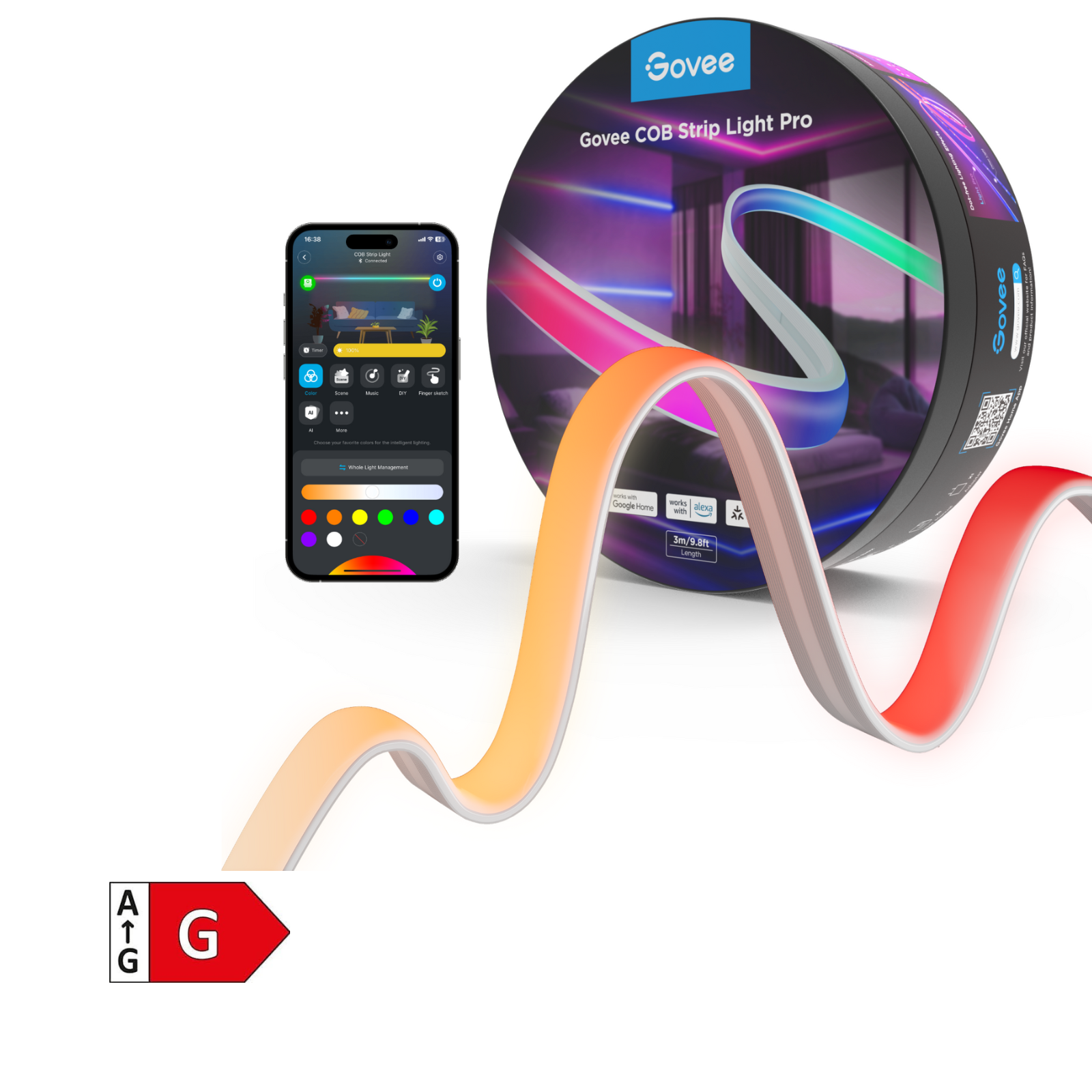GOVEE COB STRIP LIGHT 3 m