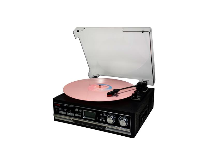 AKAI gramofon, FM radio, Kazetofon, USB,SD, BT, ugrađeni zvučnici, ATT-15SE - 05250010