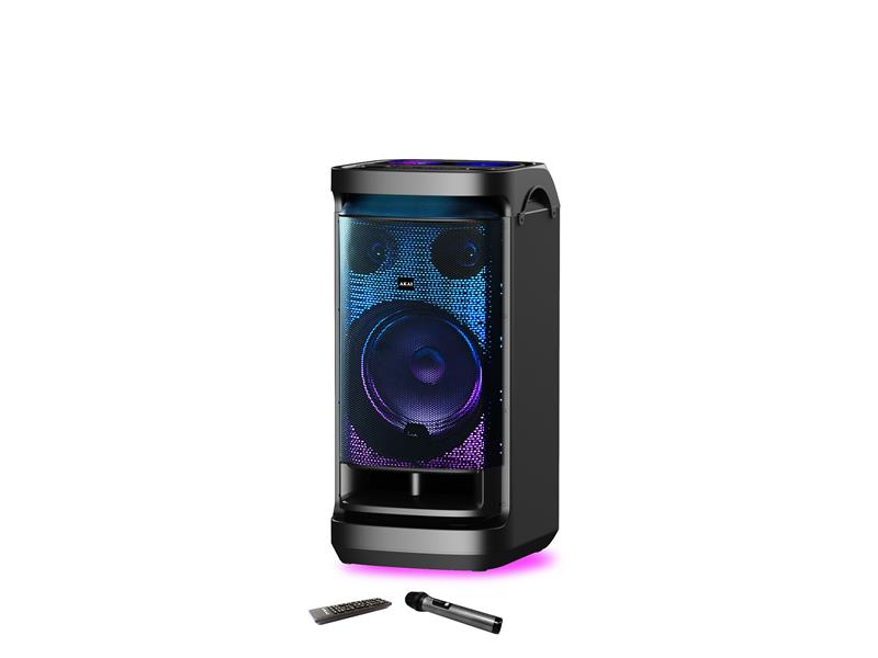 AKAI karaoke 150WRMS, Disco Kugla, baterija, FM, USB, bež mikrofon DJ-BY6L - 05190203
