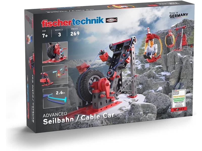 Fischertechnik slagalica STEM, 269 dijelova, 7+, Žičara - 18050125