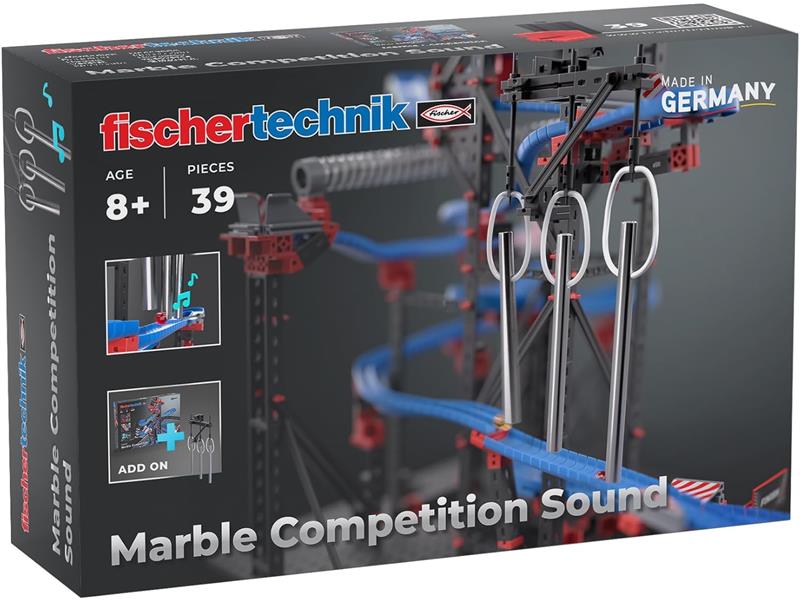 Fischertechnik slagalica STEM, 39 dijelova, 8+,Utrka Kuglica - dodatak : zvuk - 18050139