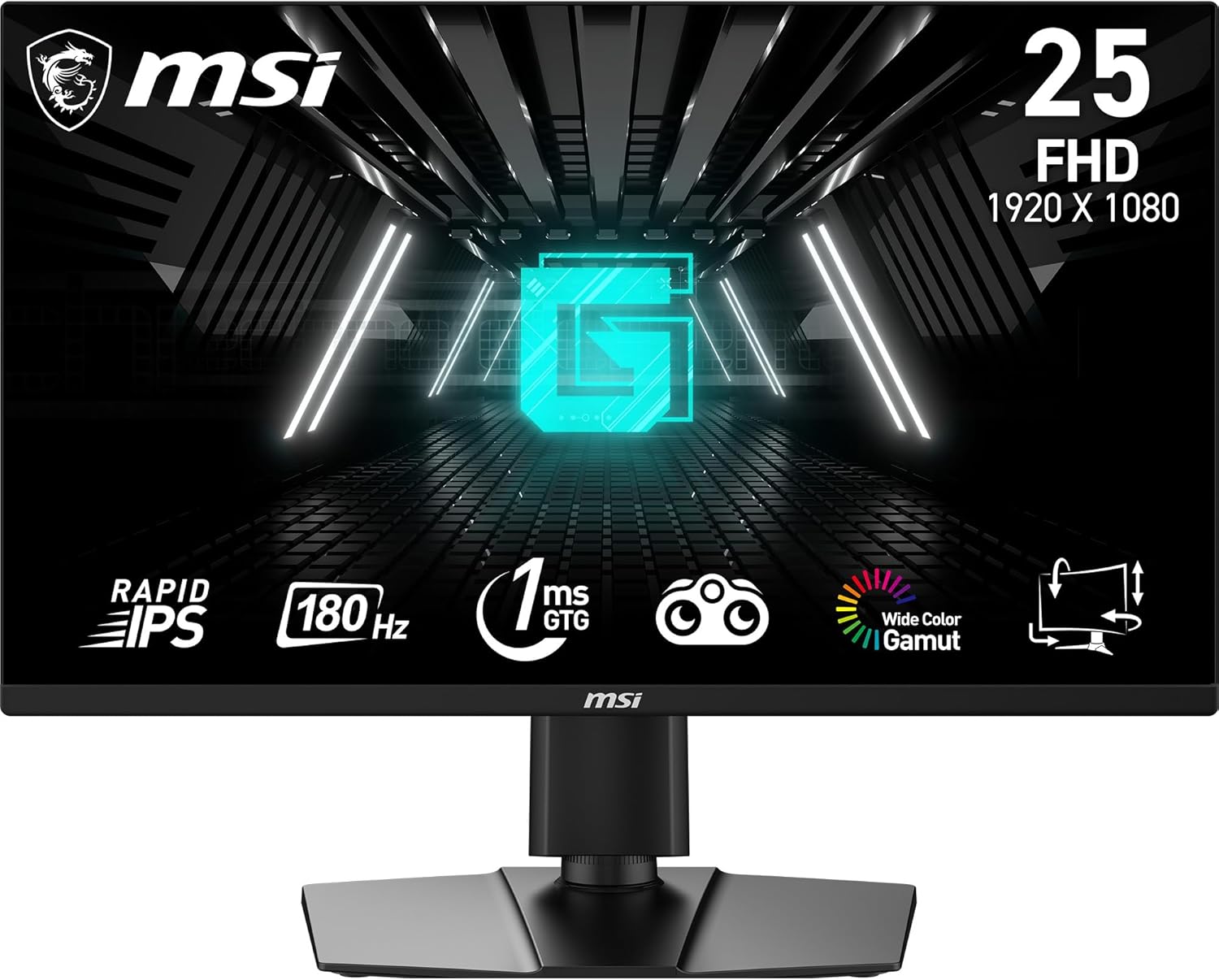 Monitor MSI G255PF E2 60,96 cm (24") FHD 1 ms
