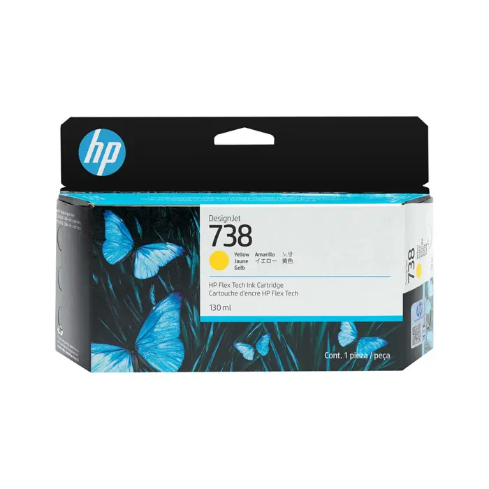 738 130-ML YELLOW DESIGNJET INK/CARTRIDGE