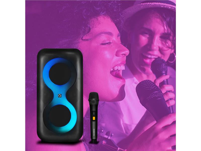 MANTA karaoke ERIS, 100W, BT, daljinski, RGB, bežični mikrofon, SPK0401B100 - 05100101
