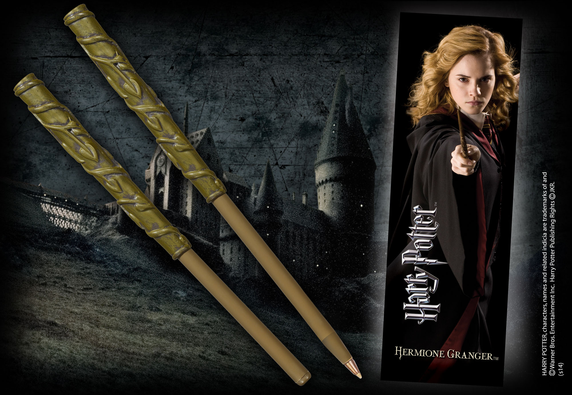 NOBLE COLLECTION Harry Potter Hermione Wand Pen And Bookmark