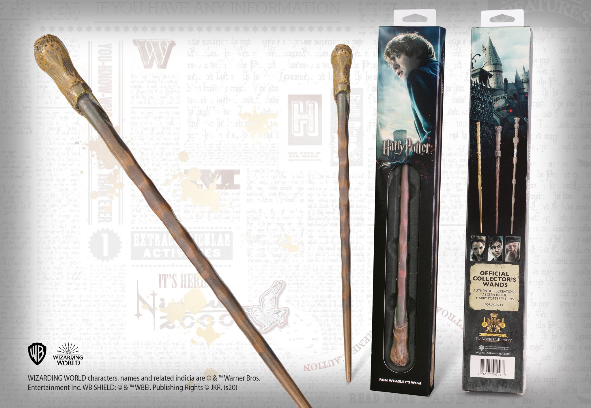 NOBLE COLLECTION Harry Potter Ron Weasley’s Wand
