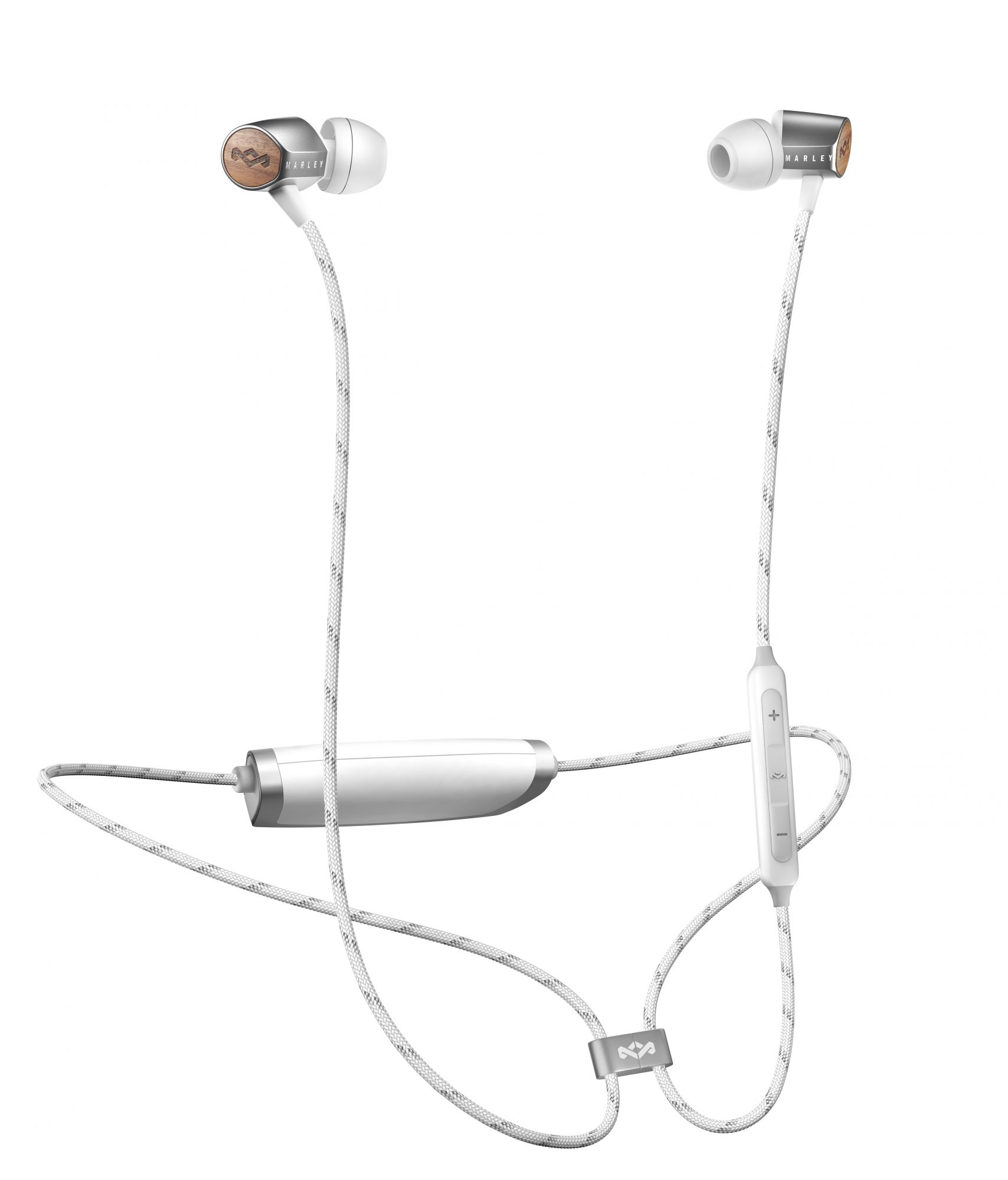 HOUSE OF MARLEY UPLIFT BLUETOOTH SILVER IN-EAR HEADPHONES