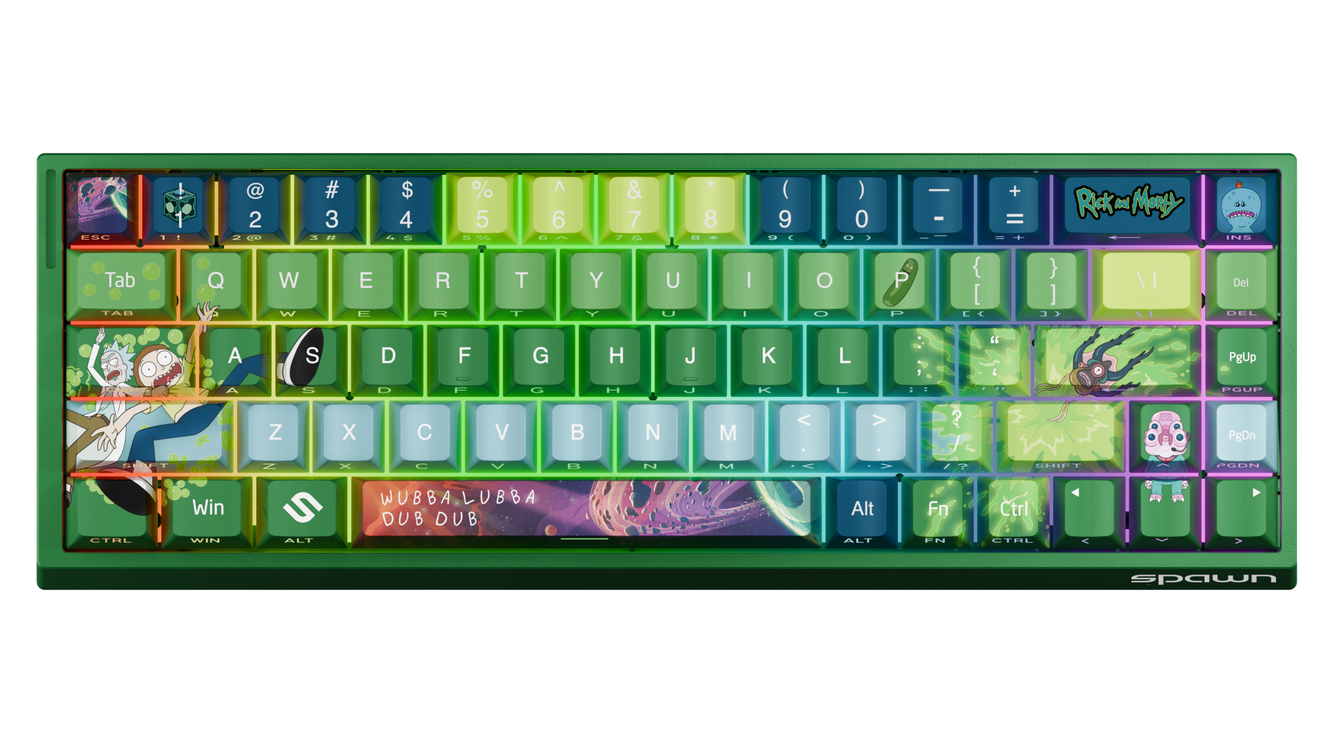 SPAWN MECHANICAL GAMING KEYBOARD - RICK AND MORTY