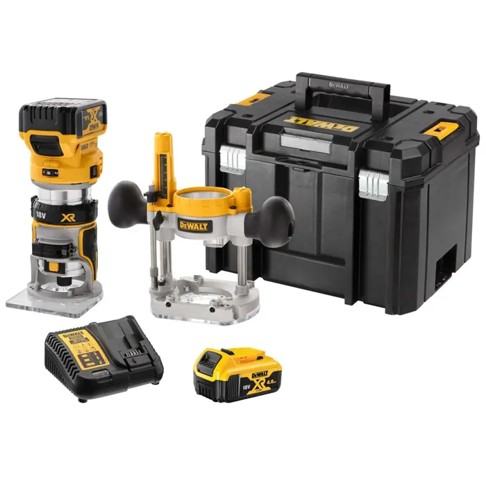 8mm(1/4"), 18V, with interchangeable feet, 2x5.0AH