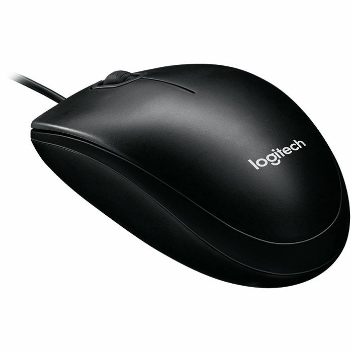 LOGITECH B100 Wired Mouse - BLACK - USB