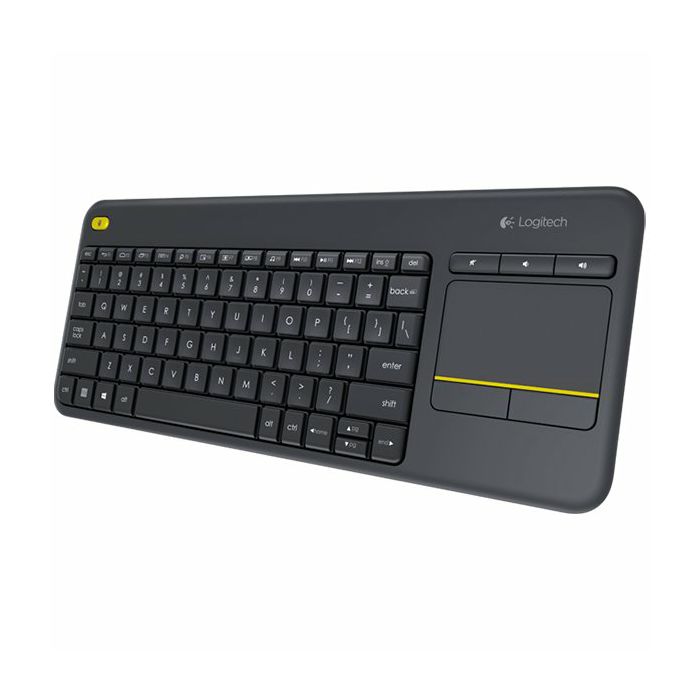 LOGITECH Wireless Touch Keyboard K400 Plus - EMEA - Croatian layout - Black