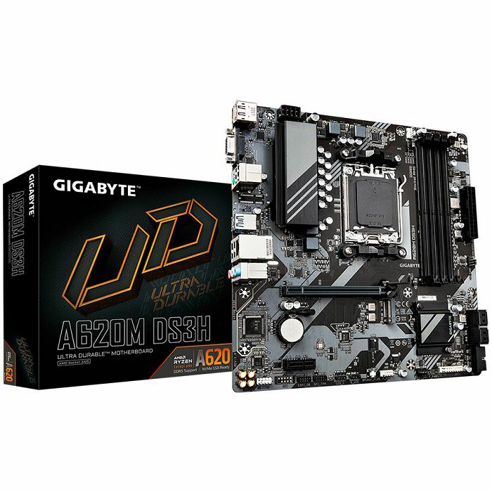 GIGABYTE Mainboard Desktop A620M DS3H, S. AM5