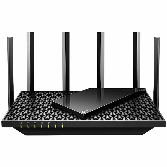 AX5400 Dual Band Wireless Gigabit Router, 1.5 GHz Tri-Core CPU, 1 GE WAN + 4 GE LAN ports, 1× USB 3.0 Port, support 1024-QAM, OFDMA, MU-MIMO, Airtime Fairness, Beamforming, 160MHz Channel Width, come