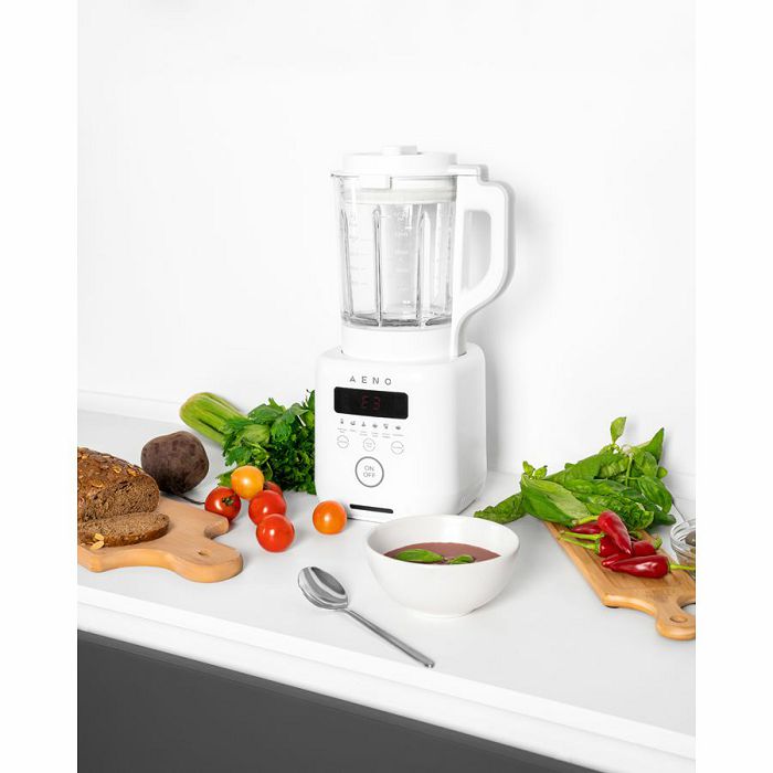 AENO Table Blender-Soupmaker TB2: 800W, 28000 rpm, boiling mode, high borosilicate glass cup, 1.75L, 6 automatic programs, preset time, LED-display