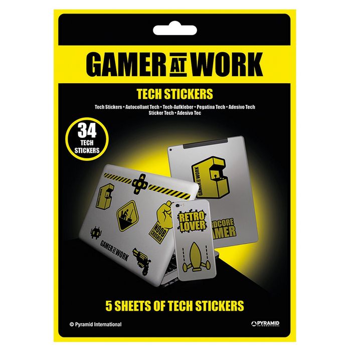 GAMER AT WORK TECH NALEPKE PYRAMID - 5050293474137