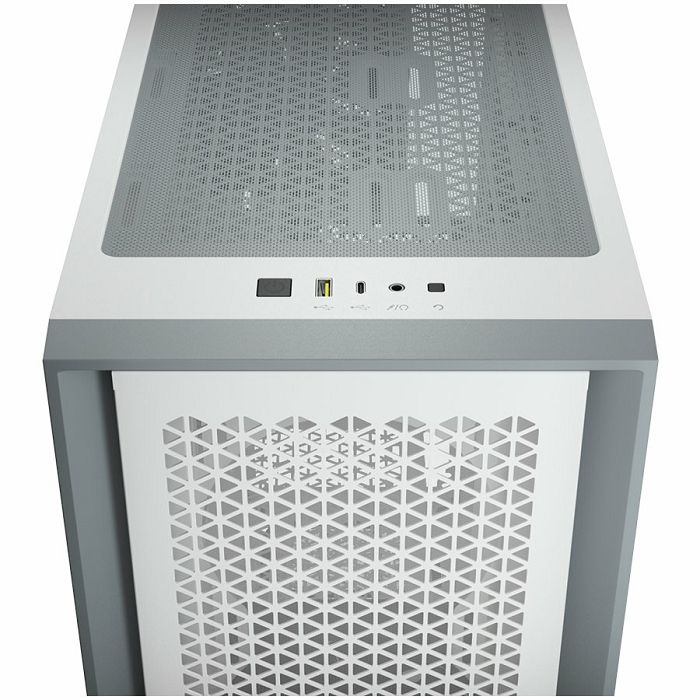 CORSAIR 4000D AIRFLOW Tempered Glass Mid-Tower ATX Case — White