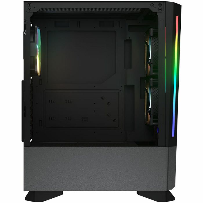 Cougar I MX430 Air RGB Black I 3851C60.0001 I Case I Mid tower / 3 ARGB fans / 2 LED Strips / TG transparant side window