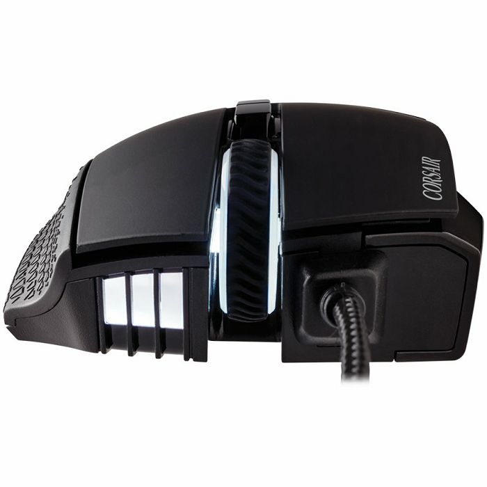 CORSAIR SCIMITAR RGB ELITE, MOBA/MMO Gaming Mouse, Black, Backlit RGB LED, 18000 DPI, Optical (EU version)