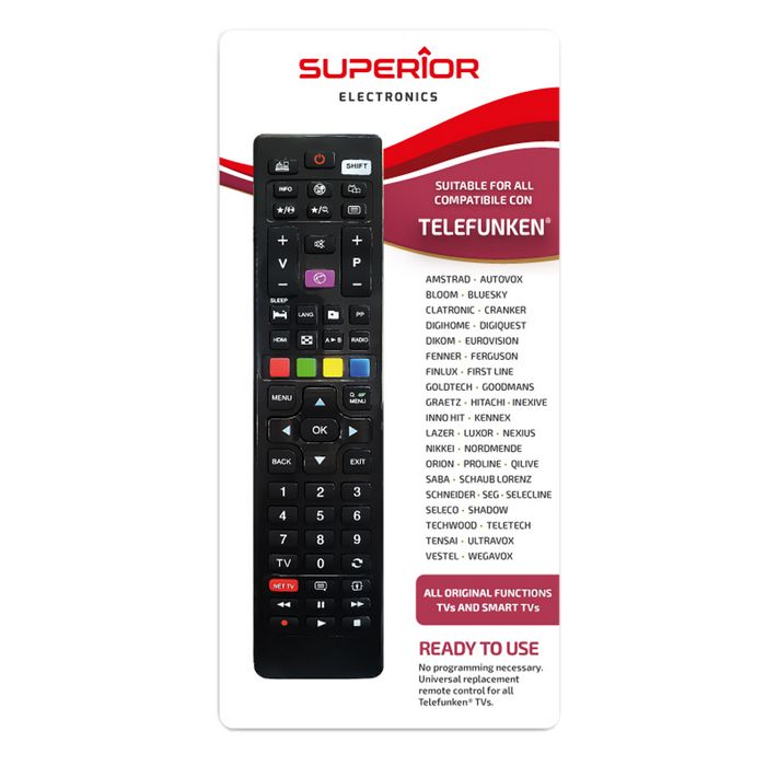 Superior Daljinski upravljač za Telefunken/Vestel TV prijemnike - RC TELEFUNKEN/WESTEL