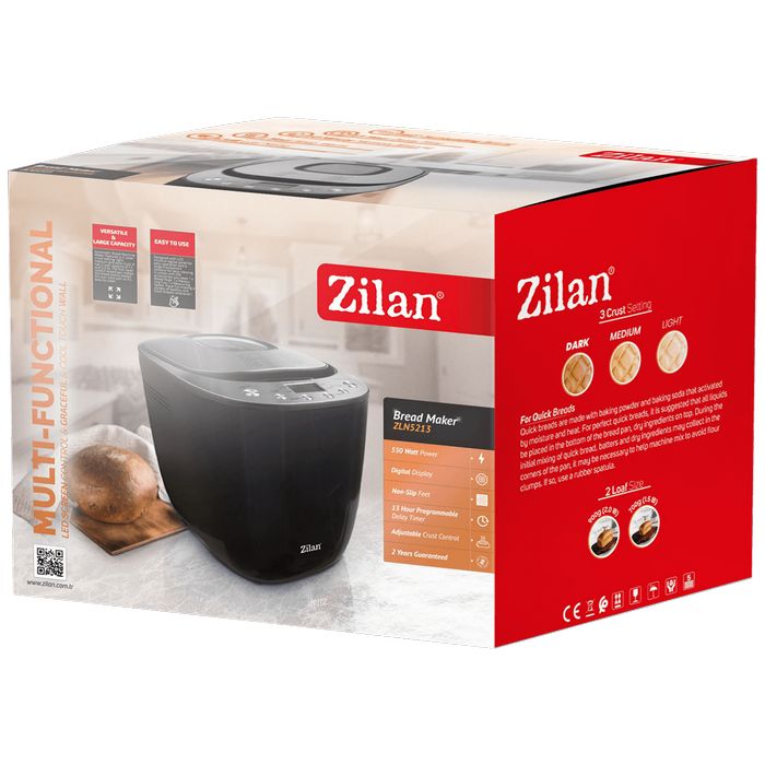Zilan Pekač kruha, 12 programa, 550 W - ZLN5213