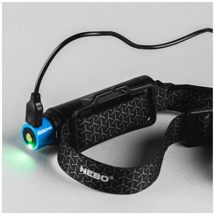 Nebo Naglavna svjetiljka, 1000 lm, 2200 mAh, IPX4 - NEB-HLP-0007-G