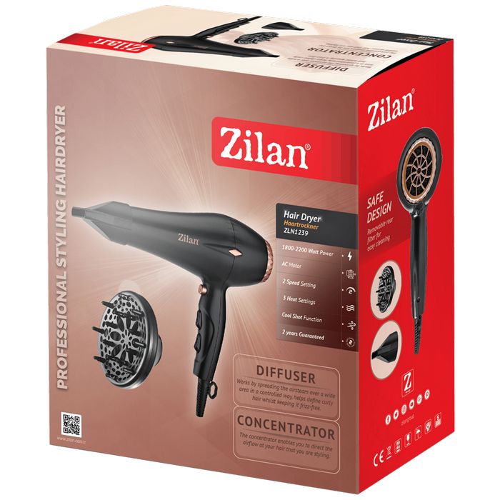 Zilan Sušilo za kosu, 1800 - 2200W - ZLN1239