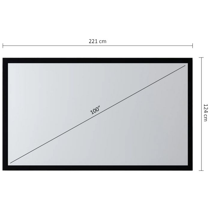 Maclean Platno za projektor, 221 x 124 cm - MC-921