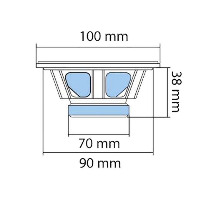 SAL Auto zvučnici, set, 100mm , 2x45W, 4 Ohm - BK 100