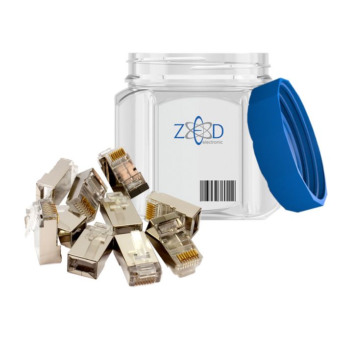 ZED electronic Mrežni konektor 8/8, RJ45, Cat6, 50 komada - FTPK-M/50