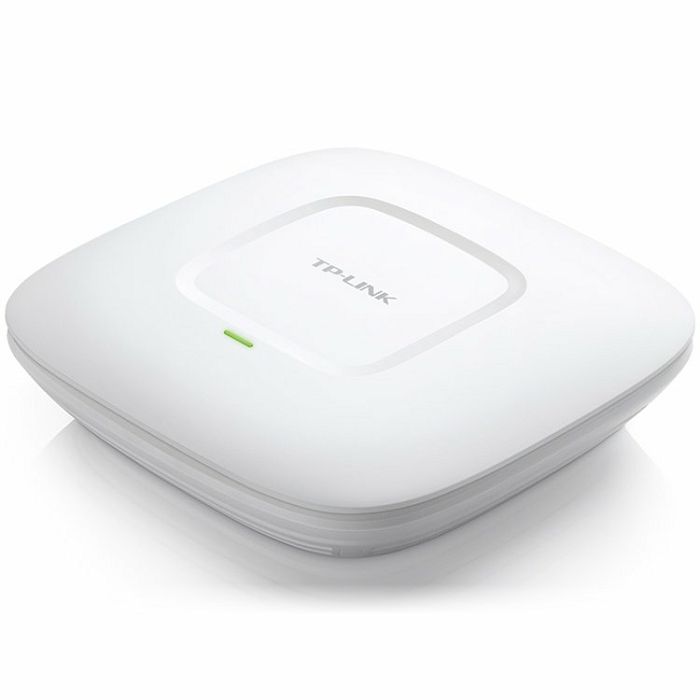 TP-Link Wireless N Ceiling/Wall Mount Access Point, 300Mbps at 2.4Ghz, 802.11b/g/n, 1 10/100Mbps LAN, Passive PoE Supported, Centralized Management, Captive Portal, AP Mode, Multi-SSID, Cluster mode,