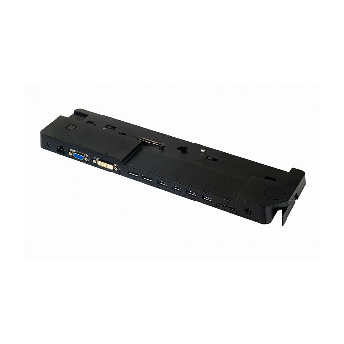 Fujitsu Lifebook U7, E5 series DockStation; bez adaptéra;4x USB 3.0, 2x USB-C, 2x DisplayPort, 1x VGA, 1x DVI, 1x RJ-45, Audio in/out - Premium Obnovljeno
