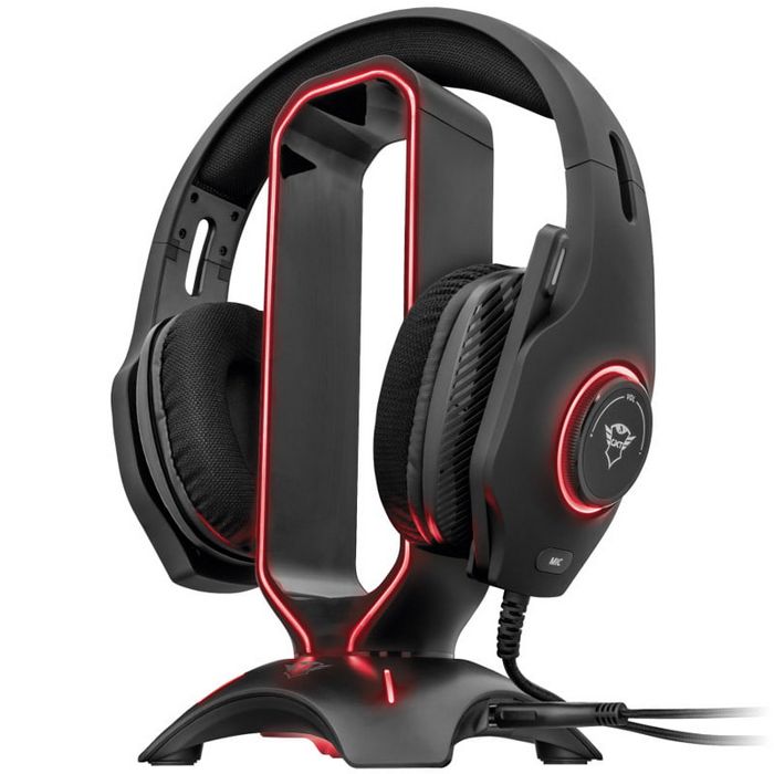 Trust GXT 265 Cintar Headphone Stand + GXT 255+ ONYX Professional Microphone with Arm-GABU-294