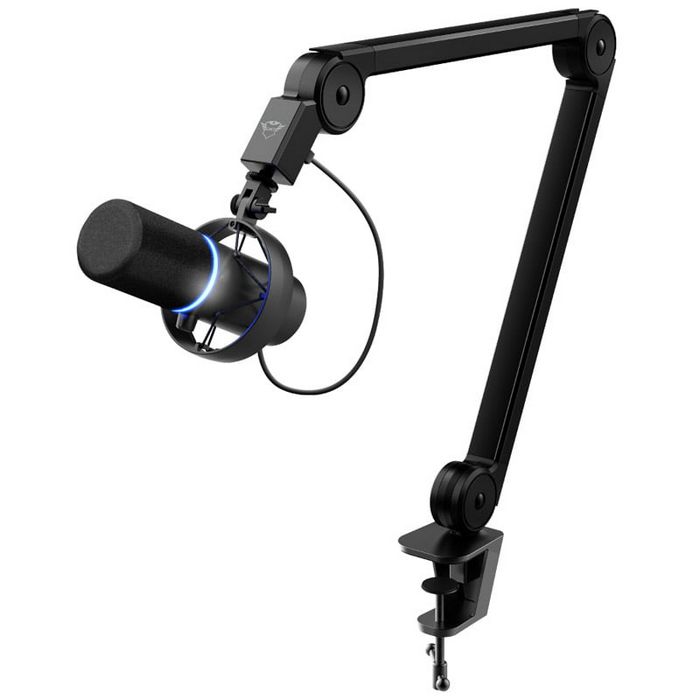 Trust GXT 265 Cintar Headphone Stand + GXT 255+ ONYX Professional Microphone with Arm-GABU-294