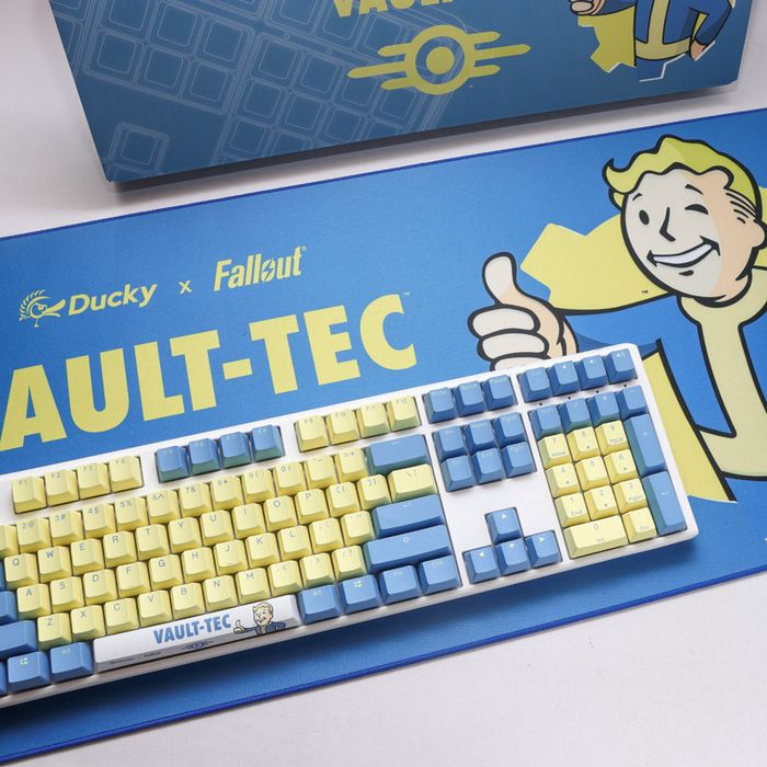 Ducky x Fallout Vault-Tec Limited Edition One 3 Gaming Keyboard + Mousepad - MX-Red (US)-GABU-449