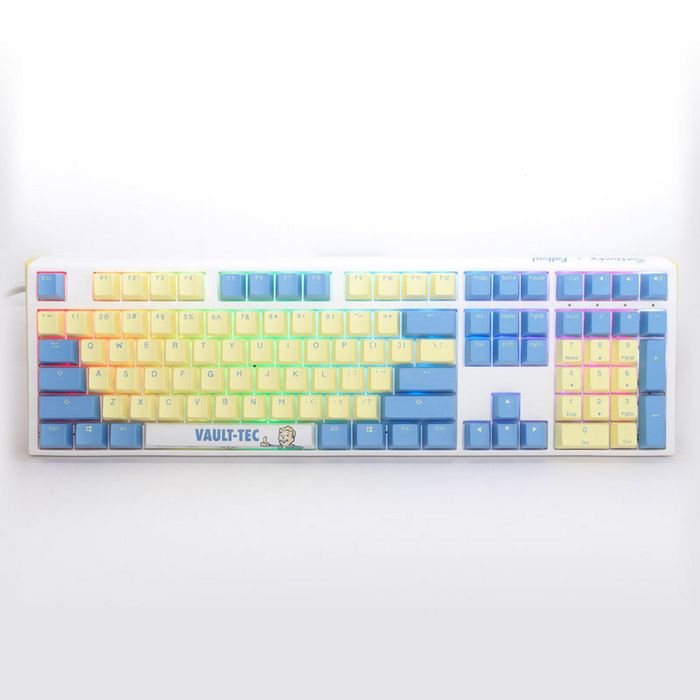 Ducky x Fallout Vault-Tec Limited Edition One 3 Gaming Keyboard + Mousepad - MX-Speed-Silver (US)-GABU-451