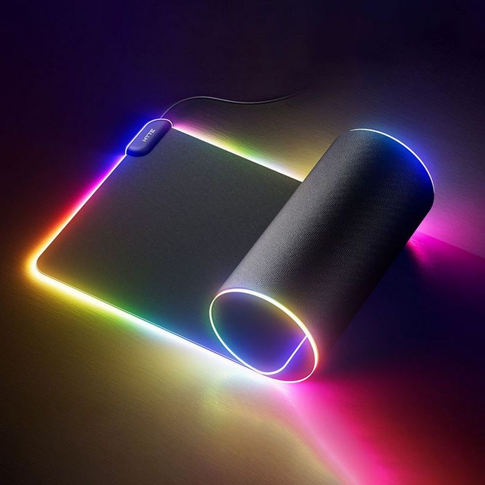 Hyte CNVS Intense Play Mat qRGB Gaming Mouse Pad - black MAT-HYTE-CNVS-B