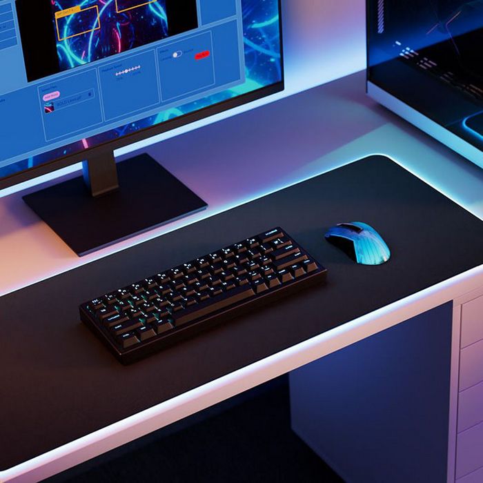 Hyte CNVS Intense Play Mat qRGB Gaming Mouse Pad - black MAT-HYTE-CNVS-B