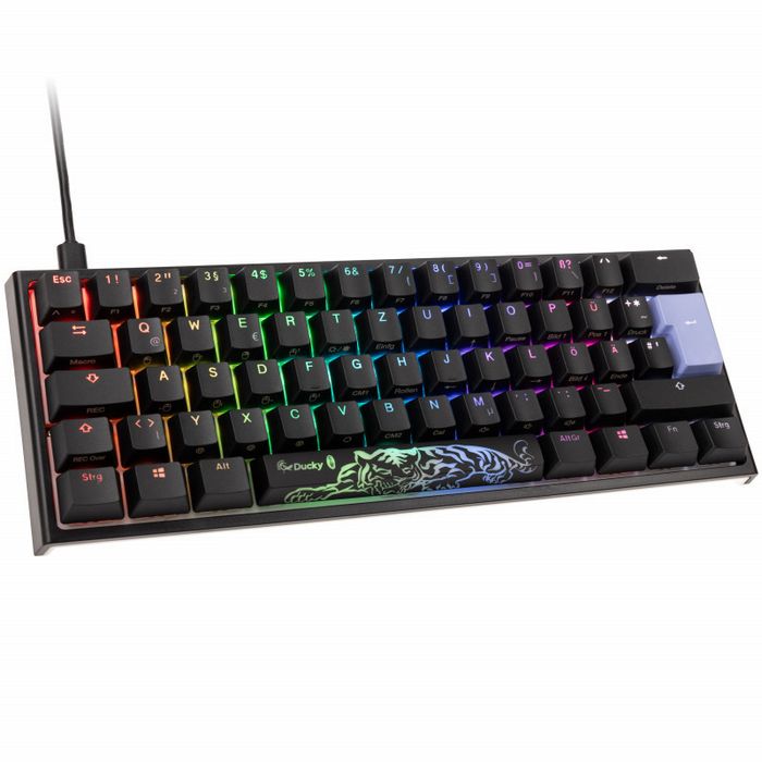 Ducky One 2 Pro Mini Gaming Tastatur, RGB LED - Cherry Black-DKON2061ST-ADEPDAZT2
