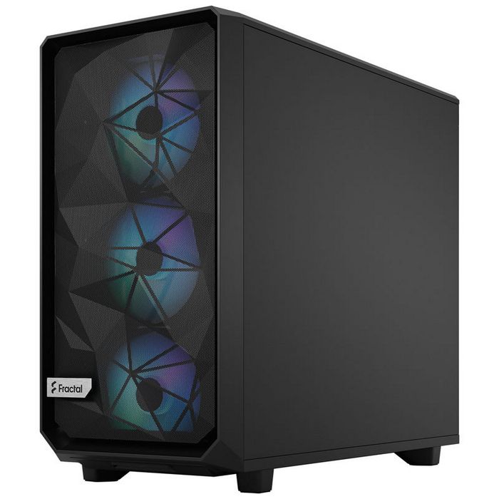 Fractal Design Meshify 2 Lite RGB Midi Tower Light Tint, Tempered Glass, black FD-C-MEL2A-05