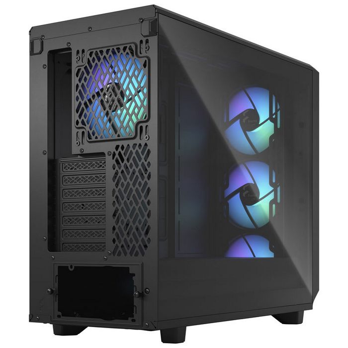 Fractal Design Meshify 2 Lite RGB Midi Tower Light Tint, Tempered Glass, black FD-C-MEL2A-05