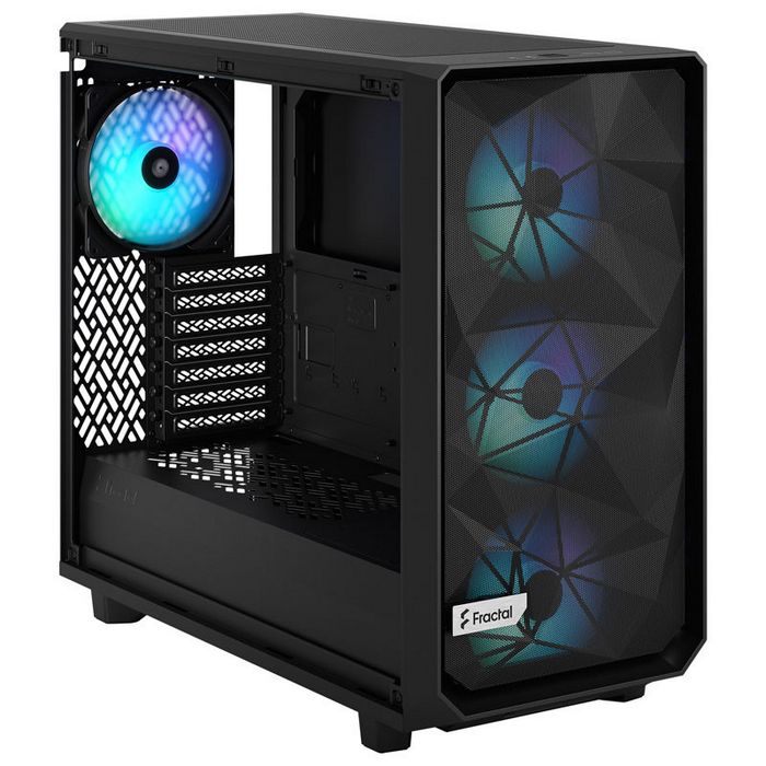 Fractal Design Meshify 2 Lite RGB Midi Tower Light Tint, Tempered Glass, black FD-C-MEL2A-05
