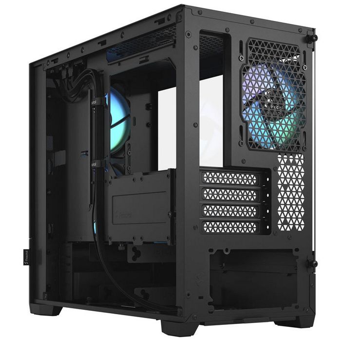 Fractal Design Pop Mini Air RGB Clear Tint Micro-ATX case, tempered glass - black-FD-C-POR1M-06