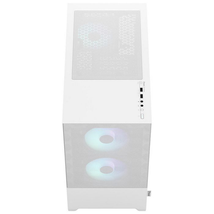 Fractal Design Pop Mini Air RGB Clear Tint Micro-ATX case, tempered glass - white-FD-C-POR1M-01