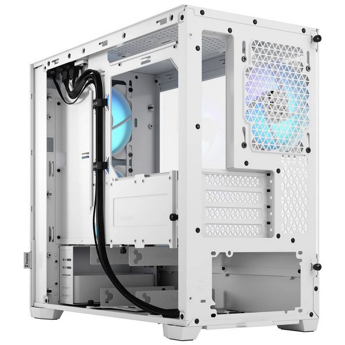 Fractal Design Pop Mini Air RGB Clear Tint Micro-ATX case, tempered glass - white-FD-C-POR1M-01