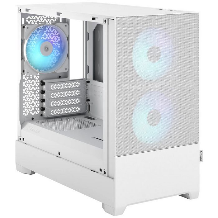 Fractal Design Pop Mini Air RGB Clear Tint Micro-ATX case, tempered glass - white-FD-C-POR1M-01