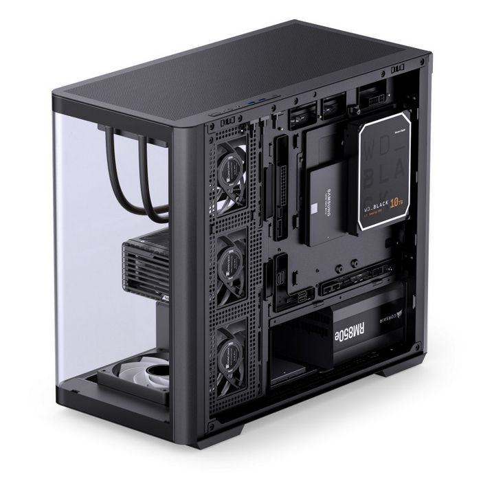 Jonsbo D300 Midi-Tower, 270 Grad, Tempered Glass - black D300 BLACK
