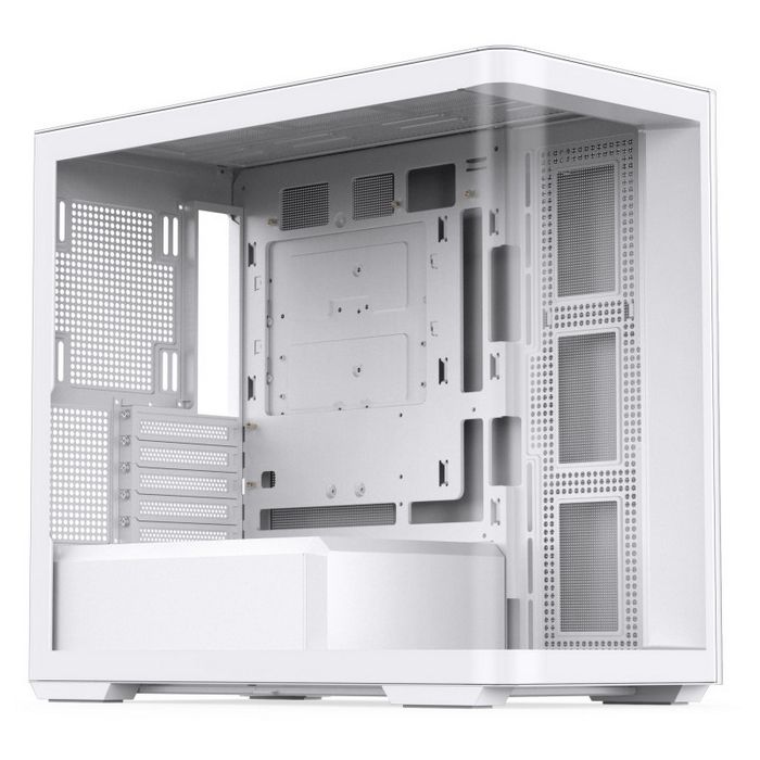 Jonsbo D300 Midi-Tower, 270 Grad, Tempered Glass - white-D300 WHITE
